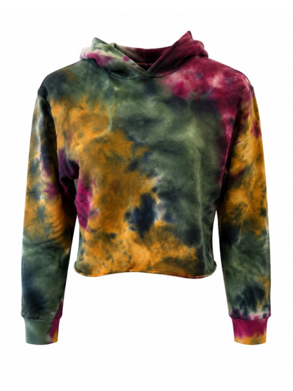 525 America Revolve Dip Dye French Terry Hoodie in Amber Multicolor Size S NWT